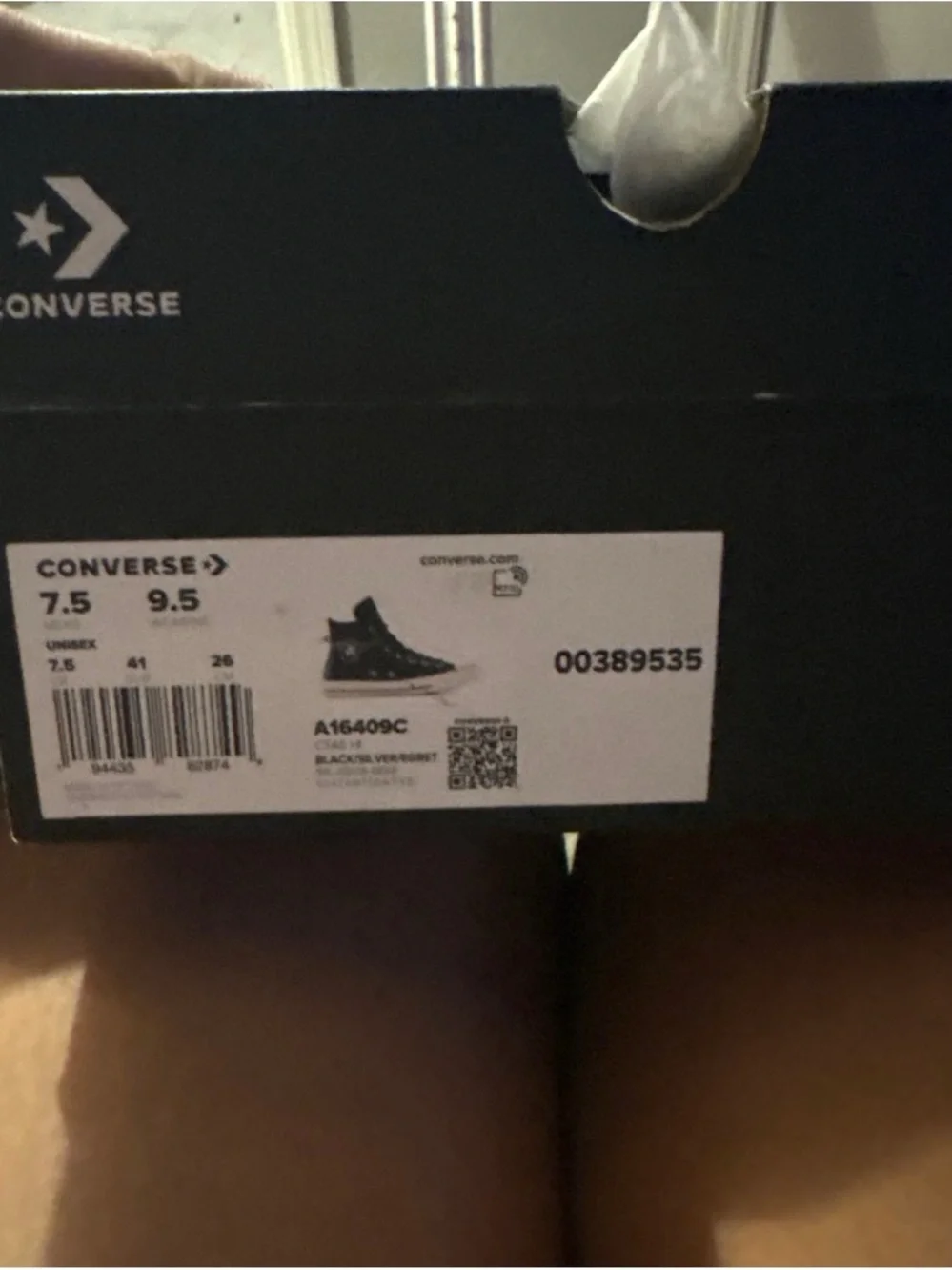 Converse Men's Black & White Low-Top Sneakers - Picture 2 of 6